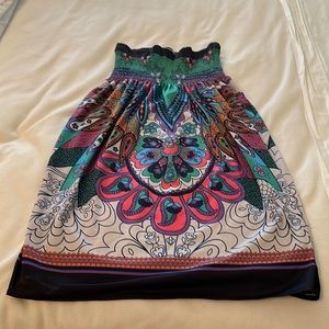 Flying tomato strapless boho dress